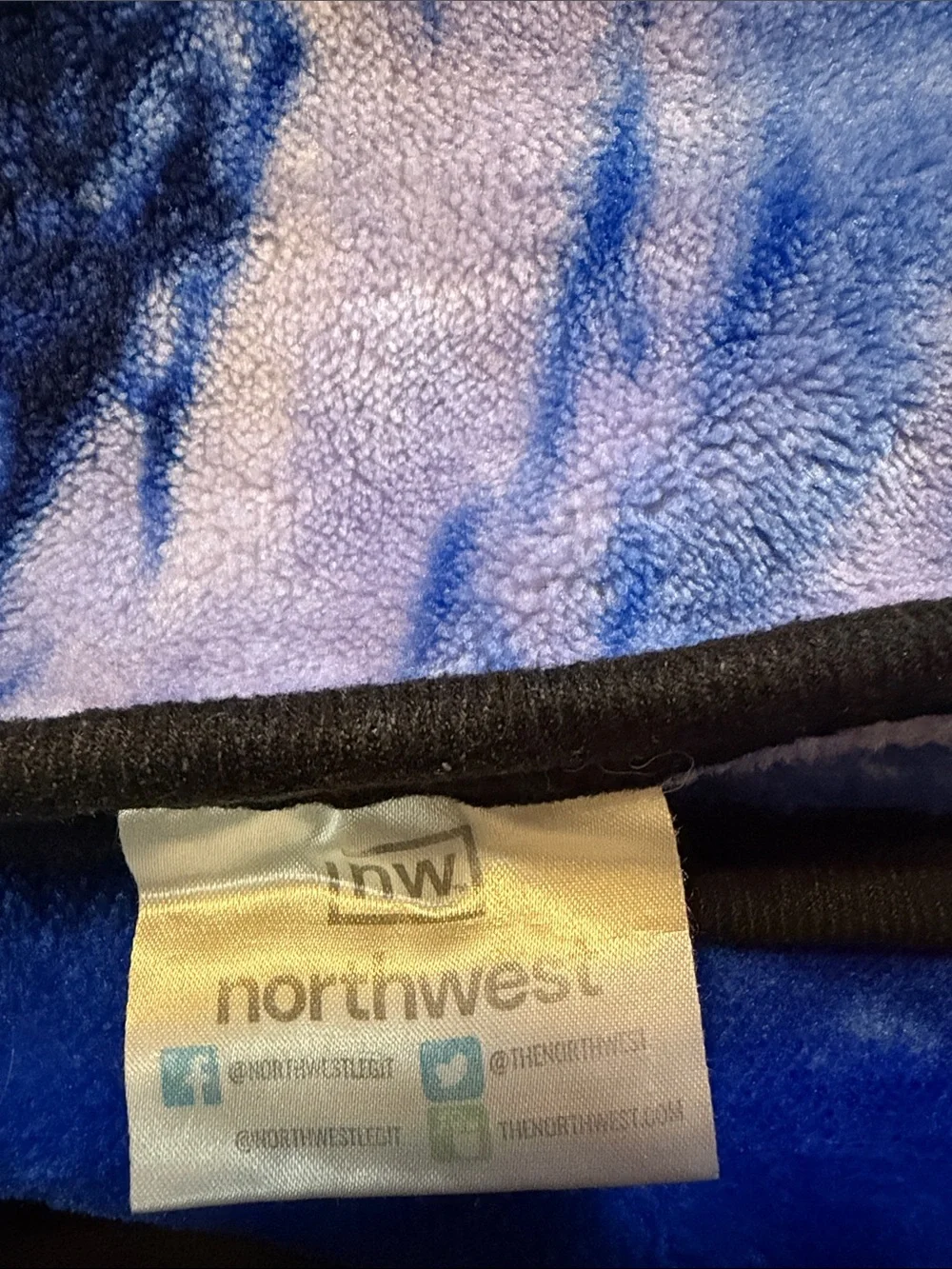 Northwest Blue Unicorn Throw Blanket